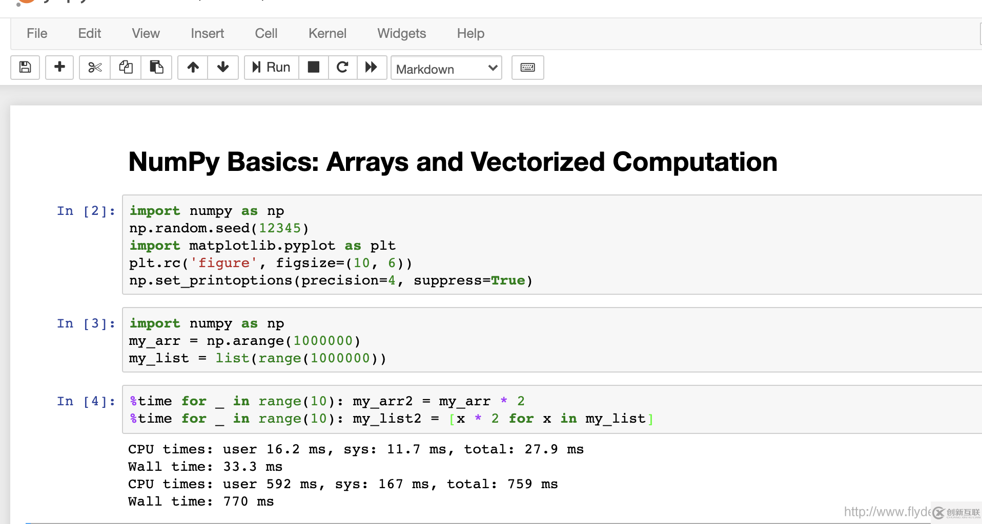 可视化运行Python的神器Jupyter Notebook的介绍以及结构使用