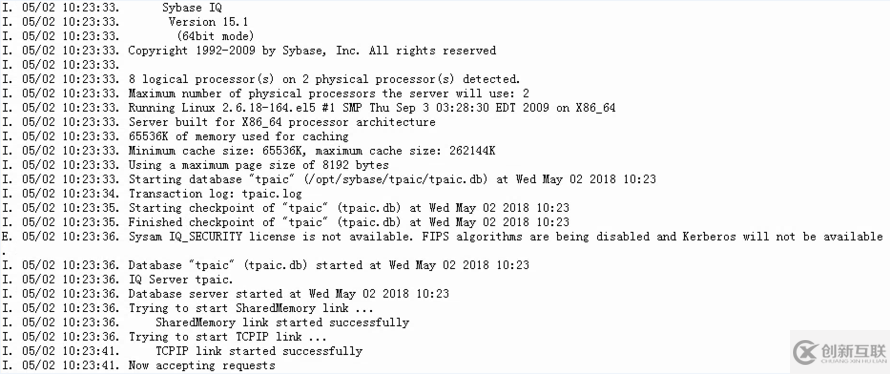 Sybase IQ-15_1本地登录问题之interfaces文件配置及数据文件权限