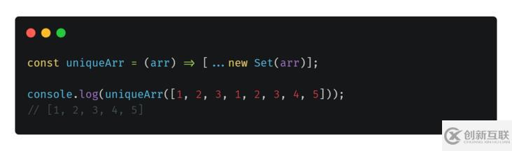 JavaScript单行代码示例分析