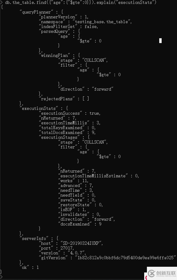 mongodb查询与索引优化