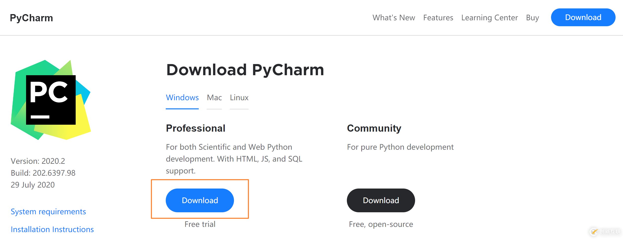 PyCharm2020.2的安装方法