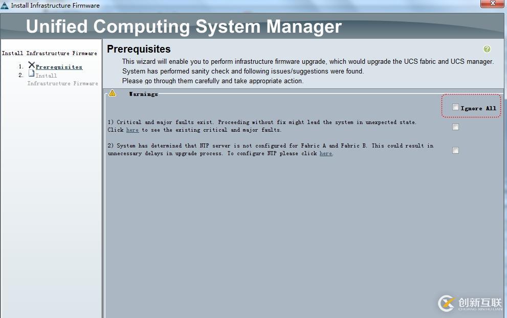 将UCS Manager从2.1(3a)升级到2.2(5b)