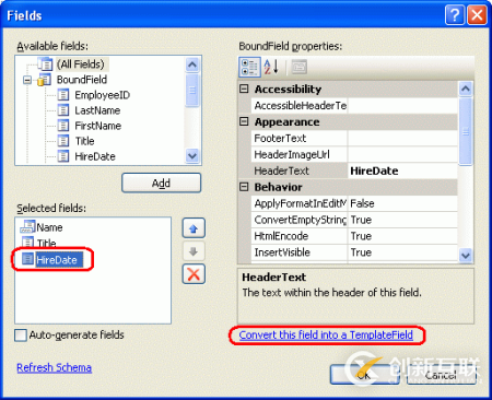 ASP.NET 2.0中TemplateField如何使用