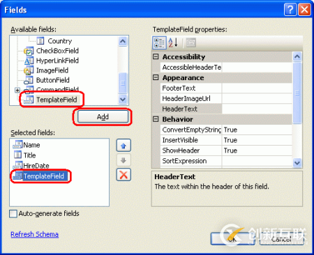 ASP.NET 2.0中TemplateField如何使用