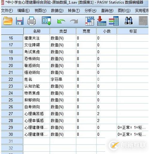 spss变量有什么命名规则