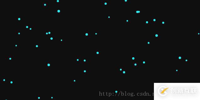 Canvas创建动态粒子网格动画的示例