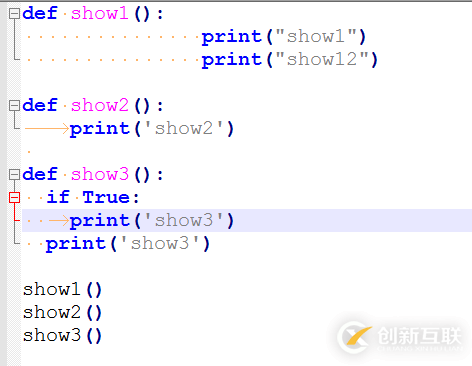 python中缩进的示例分析