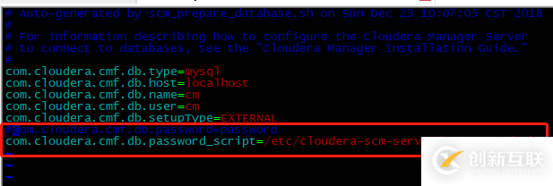 如何对Cloudera  Manager的数据库密码进行脱敏