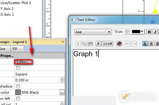 graphpad如何添加图例