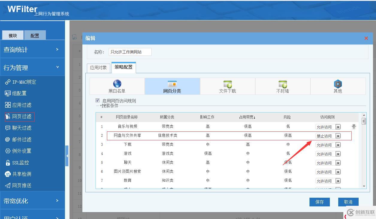 如何屏蔽通过网络上传和外发文件