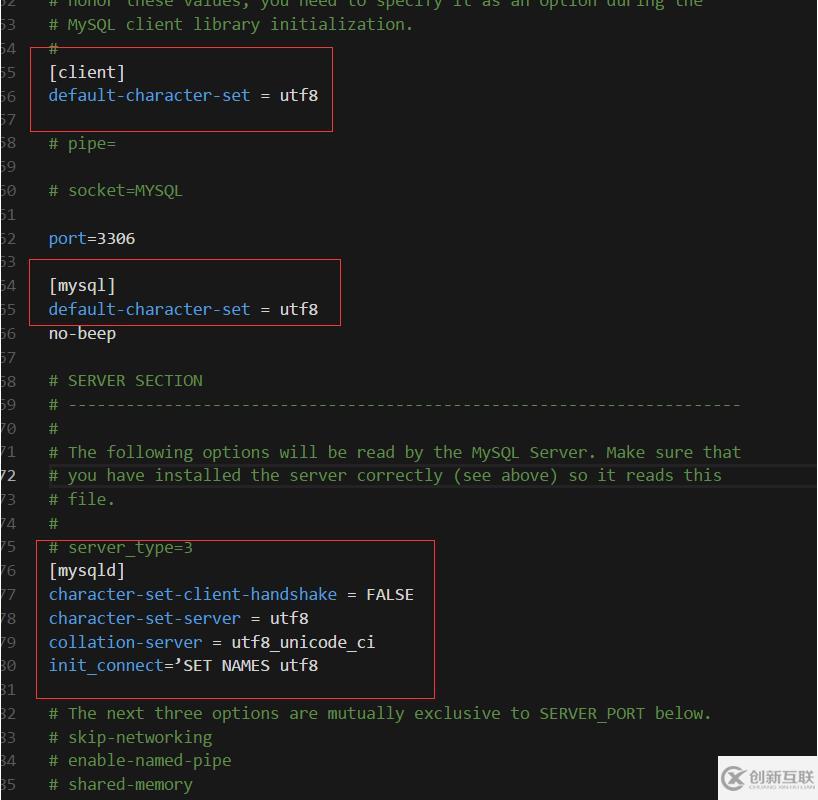 mysql数据库不支持中文的解决方法