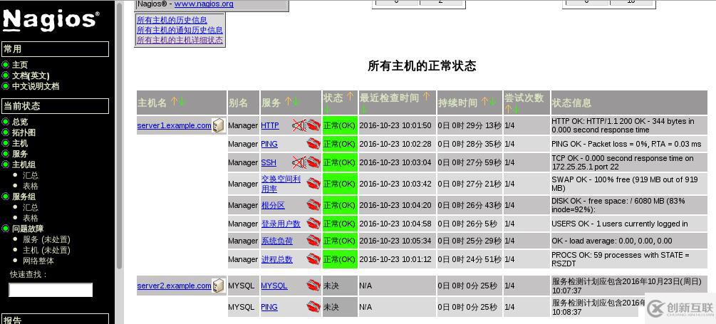 监控之nagios的安装部署（监控本机及其他主机的配置+警报机制的配置）