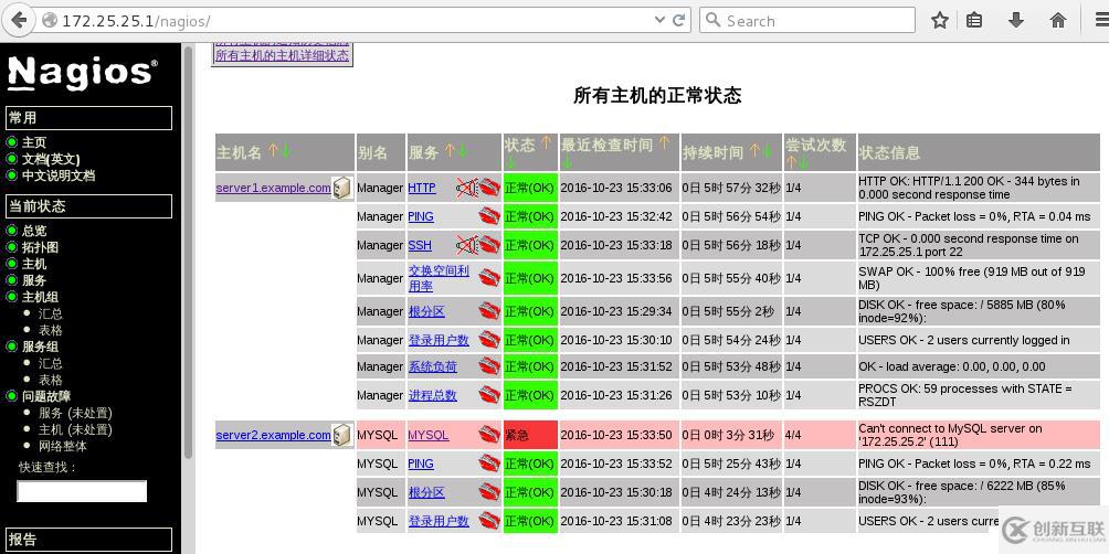 监控之nagios的安装部署（监控本机及其他主机的配置+警报机制的配置）