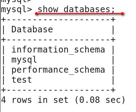 MYSQL数据库基本操作命令