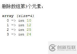 php如何删除数组的第i个元素