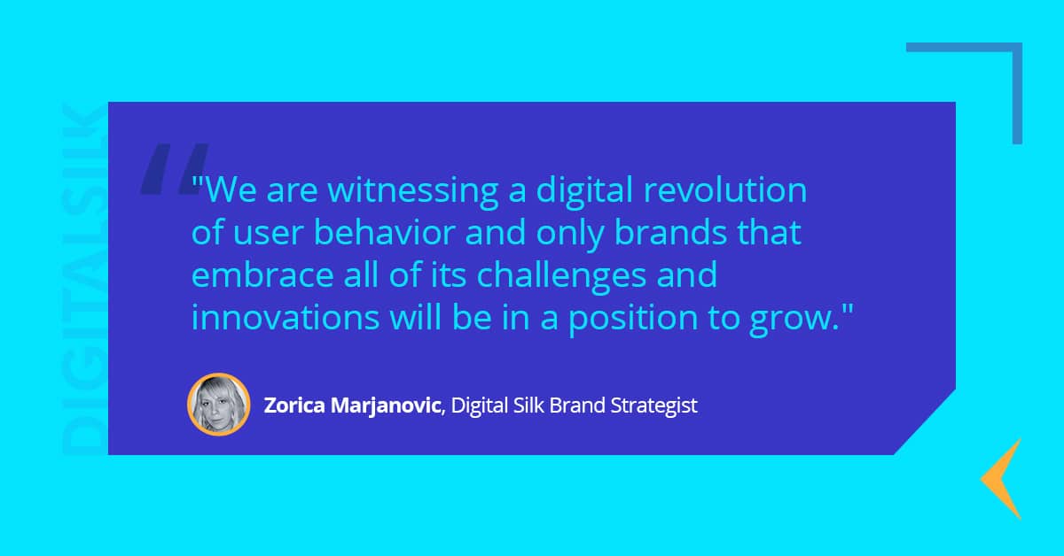 我们正在见证用户行为的数字革命，只有拥抱所有挑战和创新的品牌才能成长。