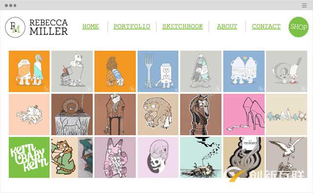 艺术家和插画师创作华丽的网站