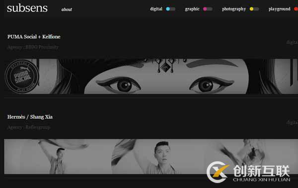 黑白网站设计欣赏黑白魅力！