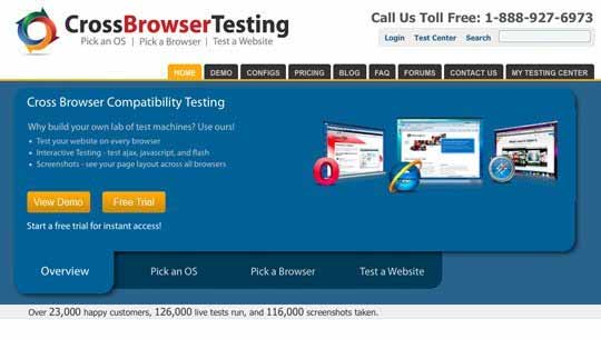 网页设计测试跨浏览器兼容性的工具
