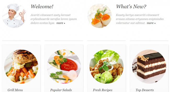 食品网站设计